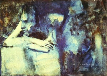  man - Frau accoudee 1904 kubist Pablo Picasso